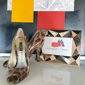 Authentic D&G Leopard Print High Heels (Pre-owned)